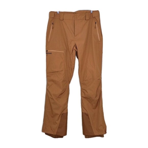Marmot Snow Pants Mens XXL Orange 11070 Refuge Ski Snowboarding Softshell - Picture 1 of 16